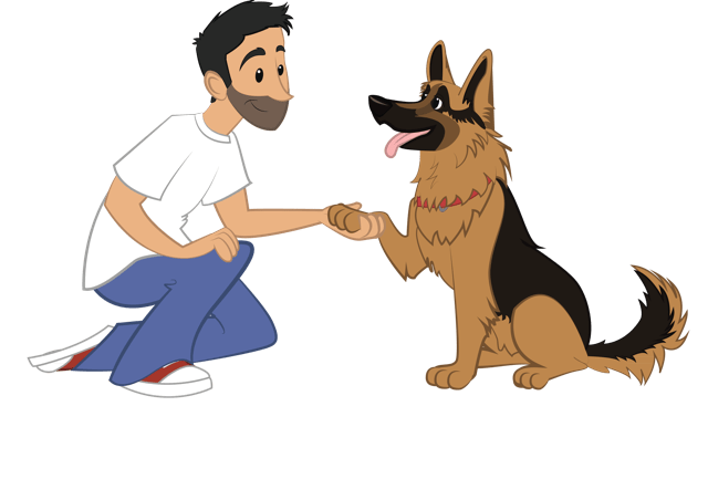 Perro y humano